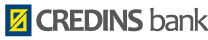 Logo Banka Credins. Credins Bank Logo
